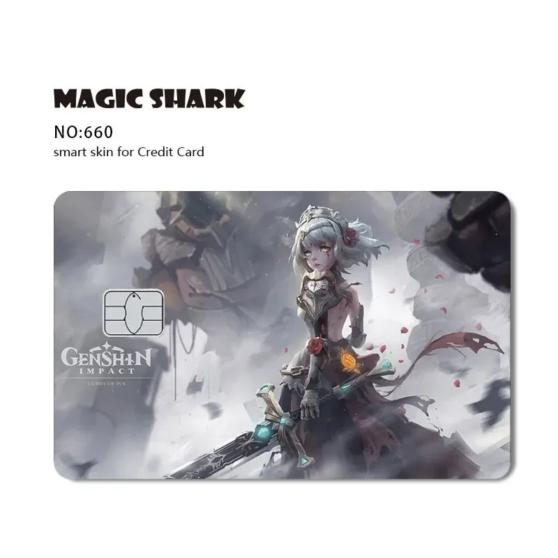 Hot Toys Cool Game Anime Cartoon Matte Film Sticker Skin Film Cover for Small Chip Credit Debit Card Bus Card HT12