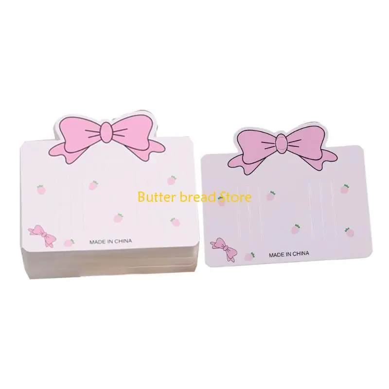 W89C Hair Accessories Holder Paper Card for Hairpins Hair Clip Ornaments Organization