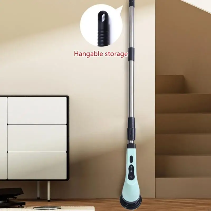 Electric Spin Scrubber Electric Cleaning Brush with 6/9 Replaceable Brush Heads