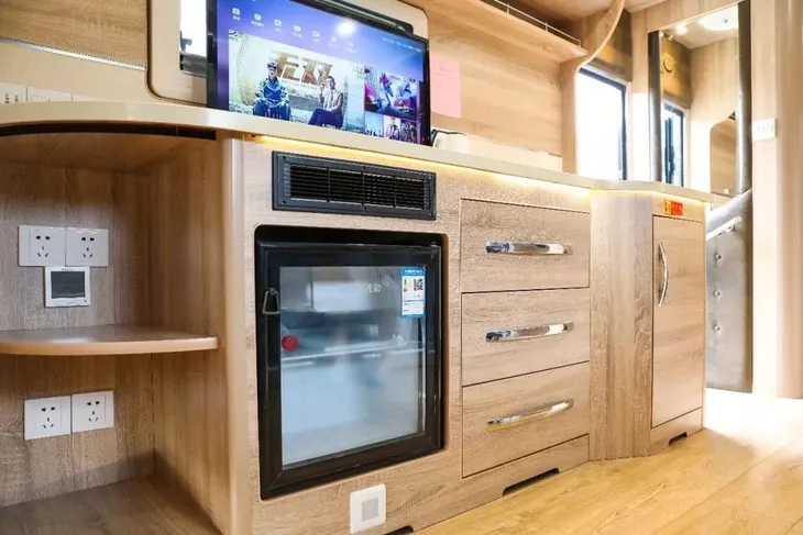 High Gloss Rv Cabinets Units Set Lightweight Aluminum Kitchen Cabinet Motorhome Integrated Bathroom Cabinet