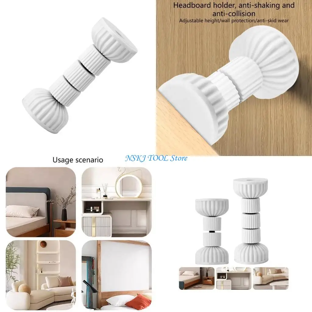 L8RC Multipurpose Elegant White Headboard Stabilizers for Small Bed Enhances Sleep Quality by Reducing Unwanted Movements