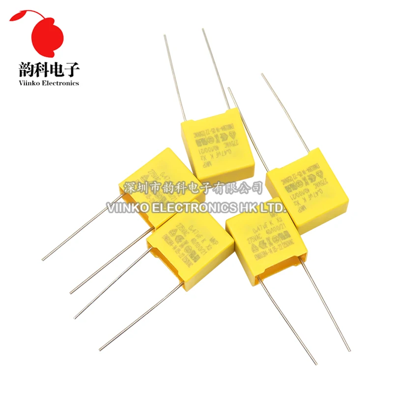 Imagem -06 - Kit Assorted Capacitor de Segurança Polipropileno x2 275vac 10 Valores Cada Pcs 1nf1uf 50 Pcs