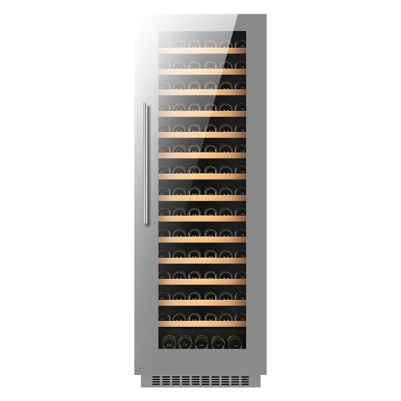 For Laputini Inverter Wine Cooler Built-in Dual-Zone Wine Fridge Thin Refrigerated Cabinet for Red Wine and Cigars