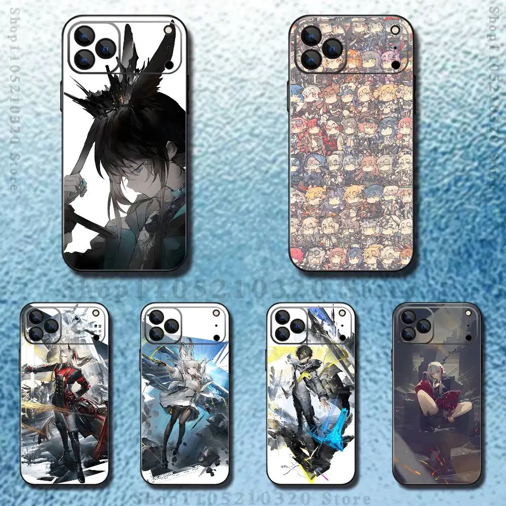 

Arknights Endfield Phone Case For iPhone 17,16,15,14,13,12,11,Pro Max,XSX,,XR,SE,Mini,8,7,Soft Silicone Black Cover