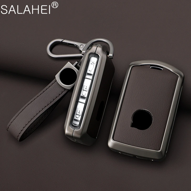 Metal Car Remote Key Case Cover Shell Fob For Volvo S60 S90 XC40 XC60 XC90 V60 V90 T5 T6 T8 Polestar 1 Polestar 2 Accessories