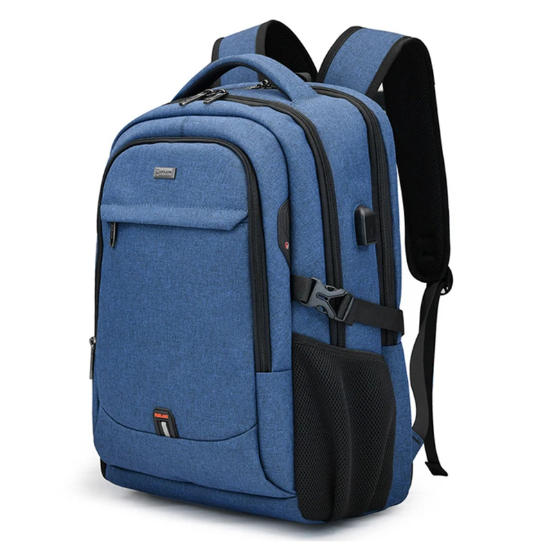

Laptop Backpack For Men Large Capacity Backpack USB Port Bag Business Oxford Wear-resistant Waterproof Travel Bag