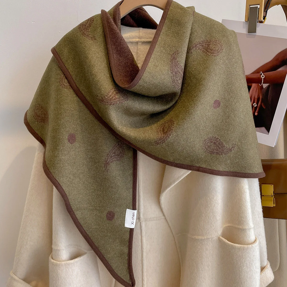 2026 Paisley Dot Scarf for Wom - Cashmere Scarf recension och pris