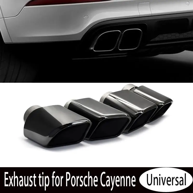 SYPES Wholesale Universal Stainless steel Cayenne Exhaust Tips For Porsche Cayenne muffler tip cayenne turbo s exhaust tips