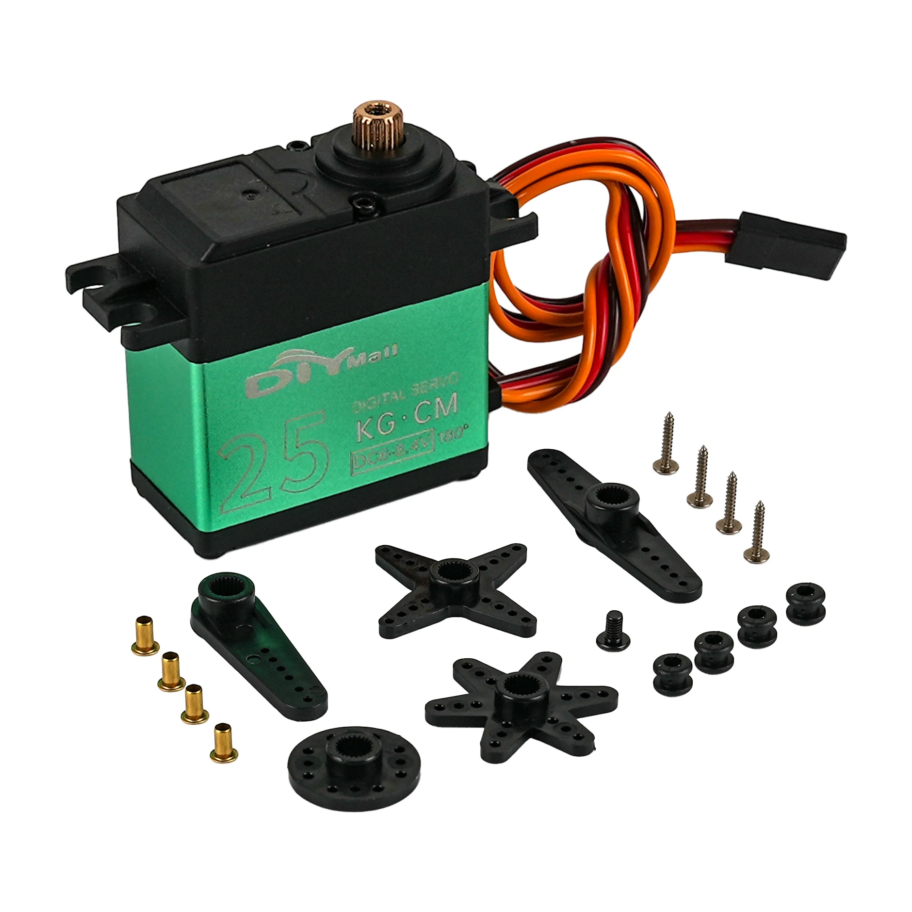 Servomoteur numérique à balais de carbone, 25KG, 8.4V, couple élevé, 180/270/360 degrés, RC, pièces de bricolage pour Robot, voiture, avion, TD-8825MG
