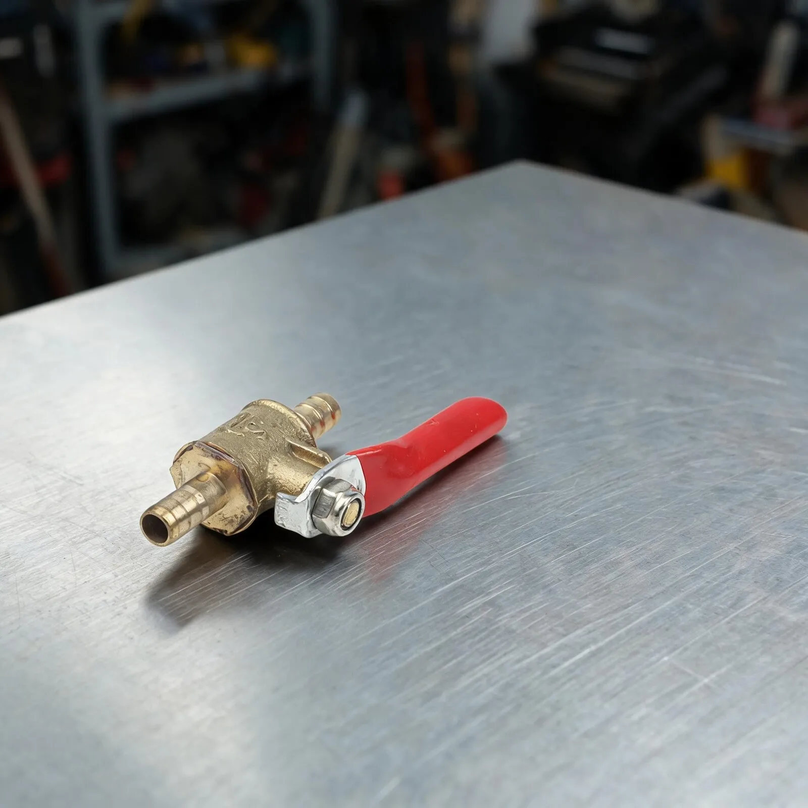 Brass Inline Ball Valve with Hose Barb Inlet and Outlet OD 6 8 10 12mm Designed for Water Air and Non-corrosive Fluid Lines