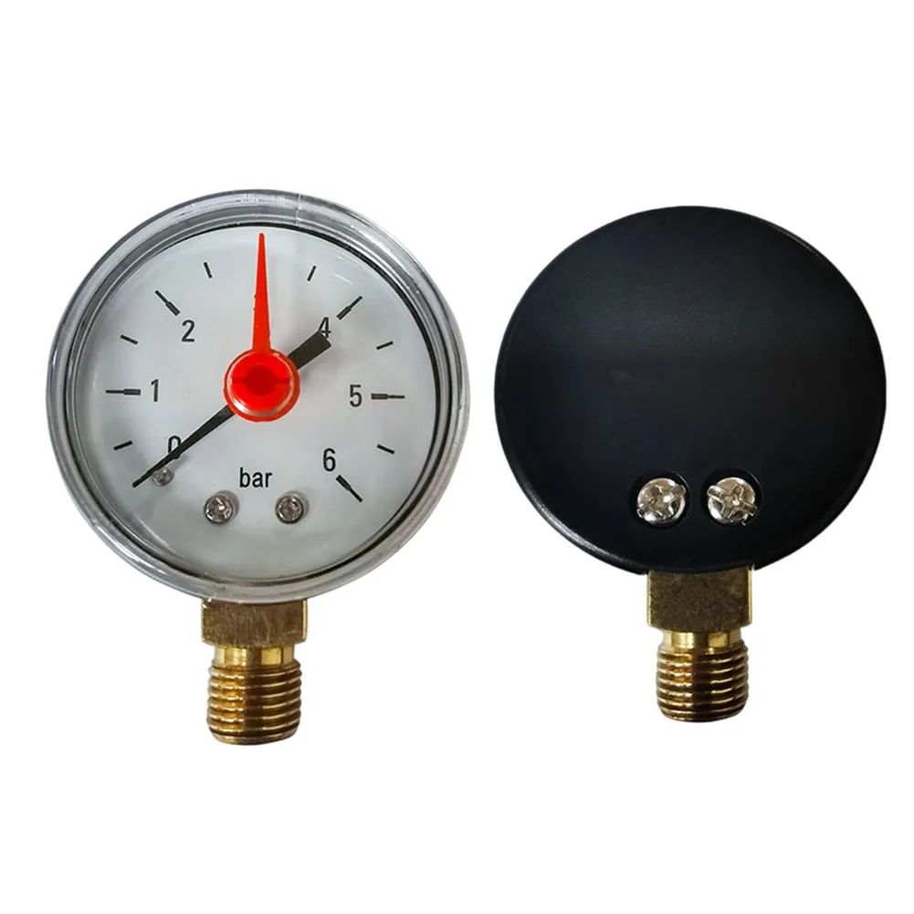 Industrial Radial Pressure Gauge G1 4 Y50 50 mm Measuring Range 0 6Bar for Water Oil Air Suitable for Various Applications
