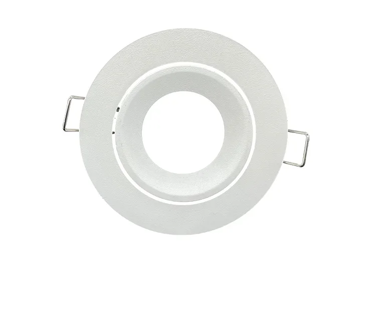 Round Style Downlight Trim Ring for GU10 MR16 Black White Adjustable LED Spot Light Frame Holder Module LED Ceiling Spot Light