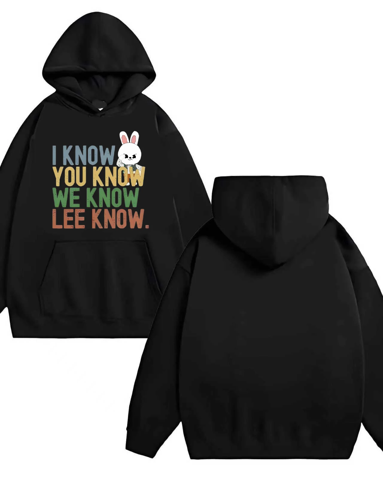 

2025 Новый мужской и женский повседневный свободный пуловер с принтом кролика и буквами в стиле пэчворк, сверхпрочная толстовка с капюшоном 330 г