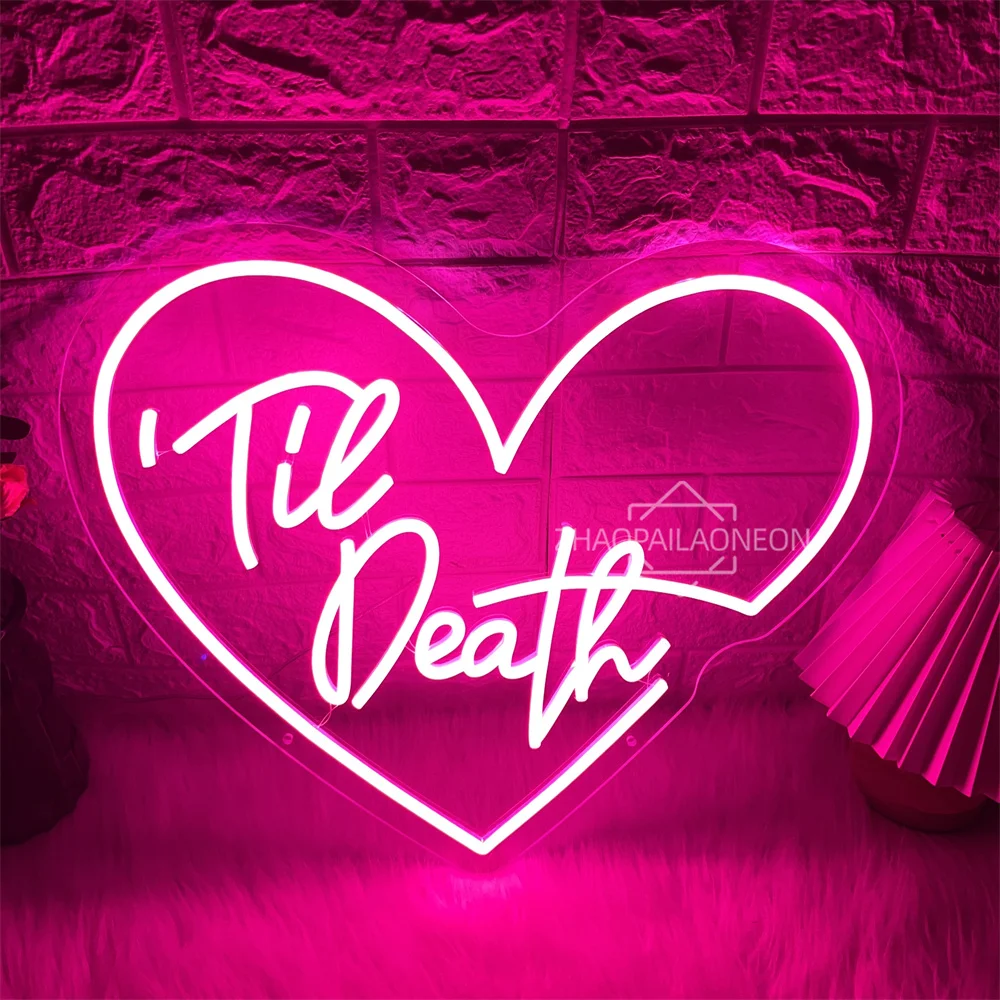 

Tie Death Neon Led Signs Wedding Bedroom Decoration Neon Lights USB Home Art Wedding Party Room Wall Decor Neon LED Signs