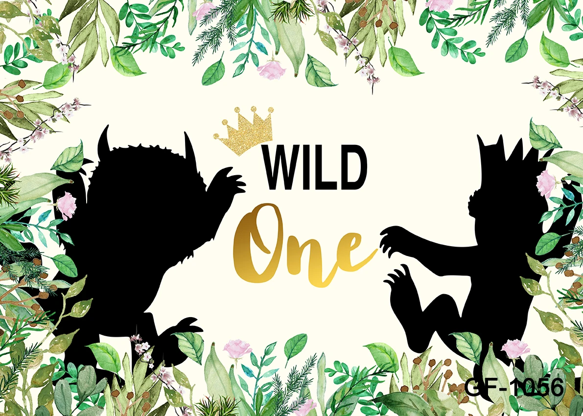 Wo die wilden Dinge sind Hintergrund Kinder Geburtstag Baby party Fotografie Banner wild ein Foto Hintergrund Dekor Requisiten