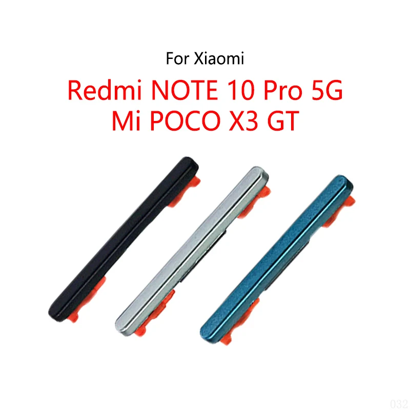 For Xiaomi Mi POCO X3 GT Pocophone / Redmi NOTE 10 Pro 5G Mute Switch Button Side Key Volume External On / Off Button