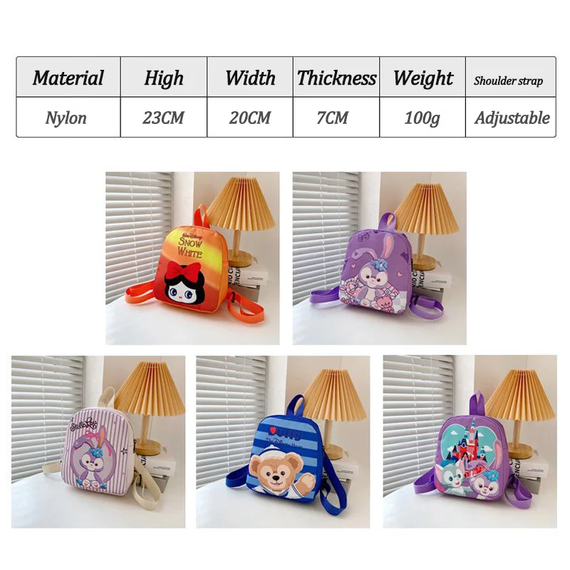 Disney Cartoon Baby Preschool School Bag 3-6 Years Old Children Backpack Boys Girls Snow White Schoolbags Toy Storage Bag