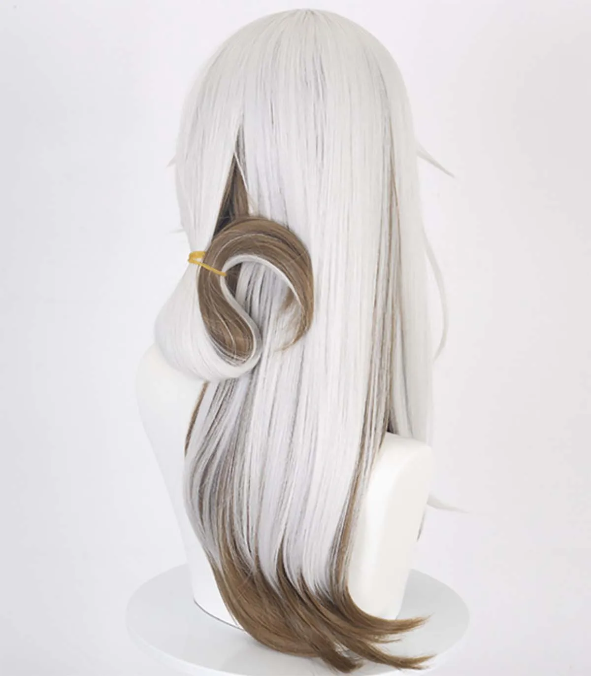 Men Game Reverse:1999 Cosplay Medicine Pocket  Silver White Brown Wig