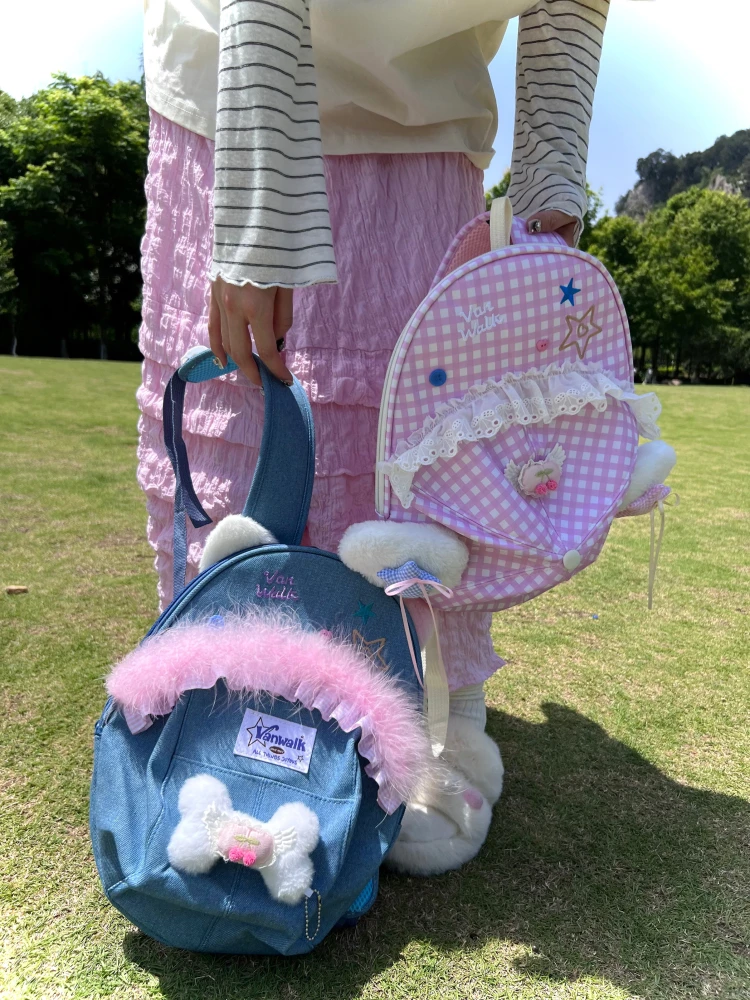 Sweet Girl Japanese Original Lolita Cute Backpack Large Capacity Daily Commute Fashion Versatile School Bag for Women