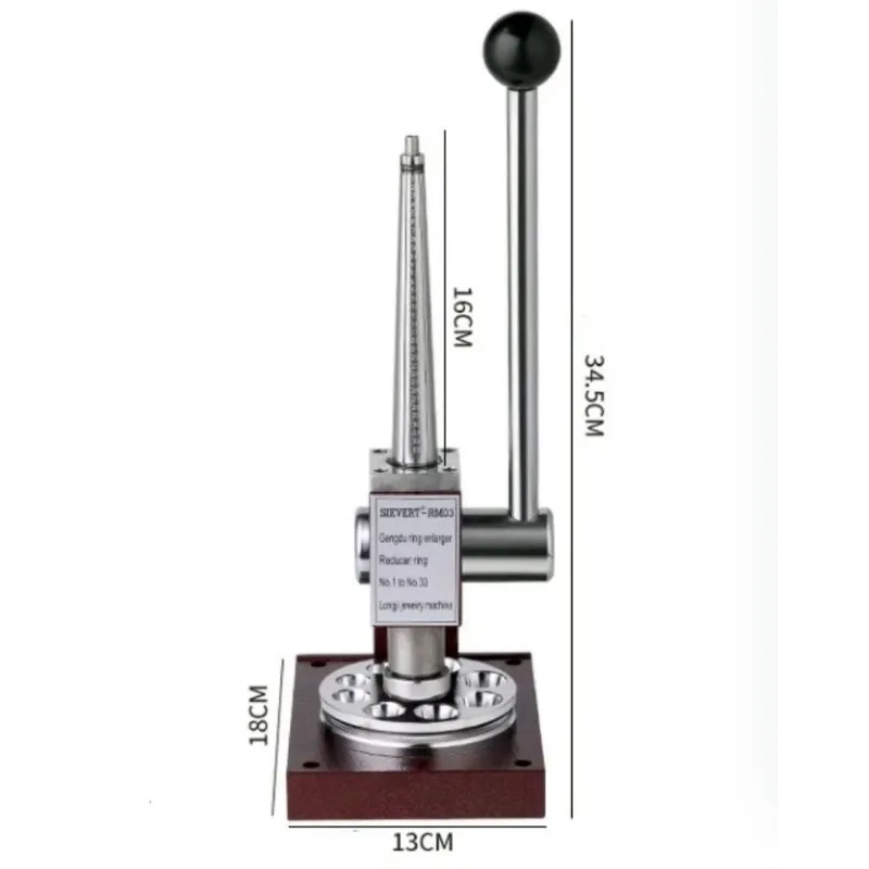 Bench Steel Ring Stretcher Reducer Jewelry Enlarge Resizer Ring Size Adjusting Machine Ring Stretcher Reducer Enlarger Size