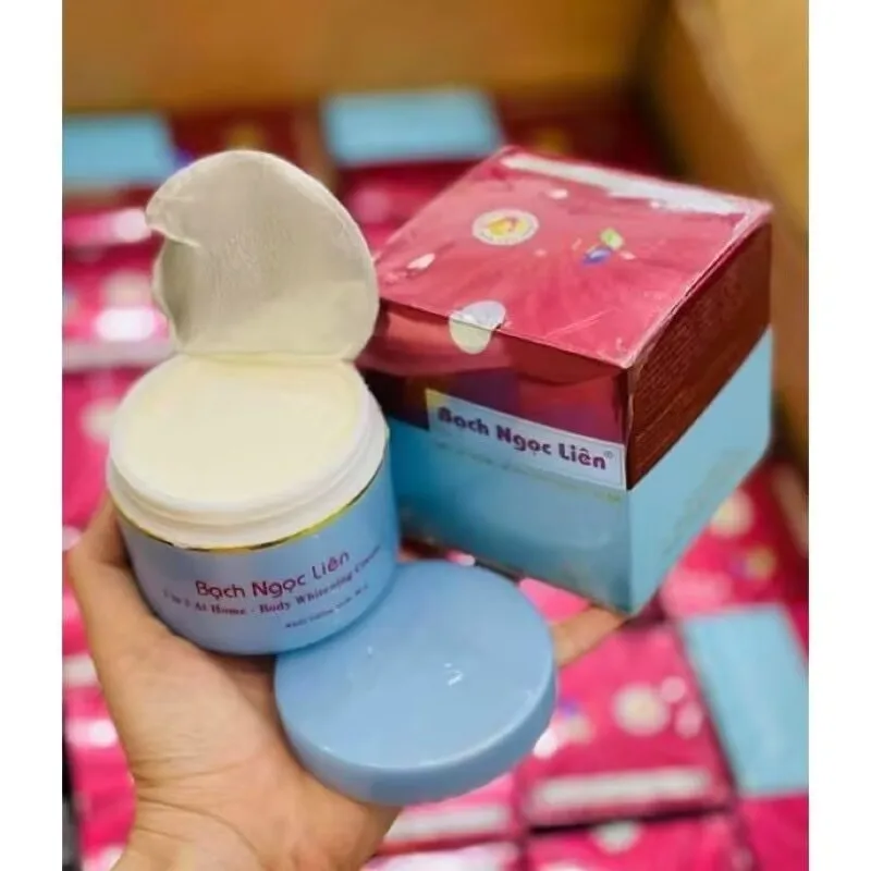 Kem bch Ngc liên h, Kem body xanh，giúp trng da gim mm manyat da, Tm trng 2in1 en casa - cuerpo blanco