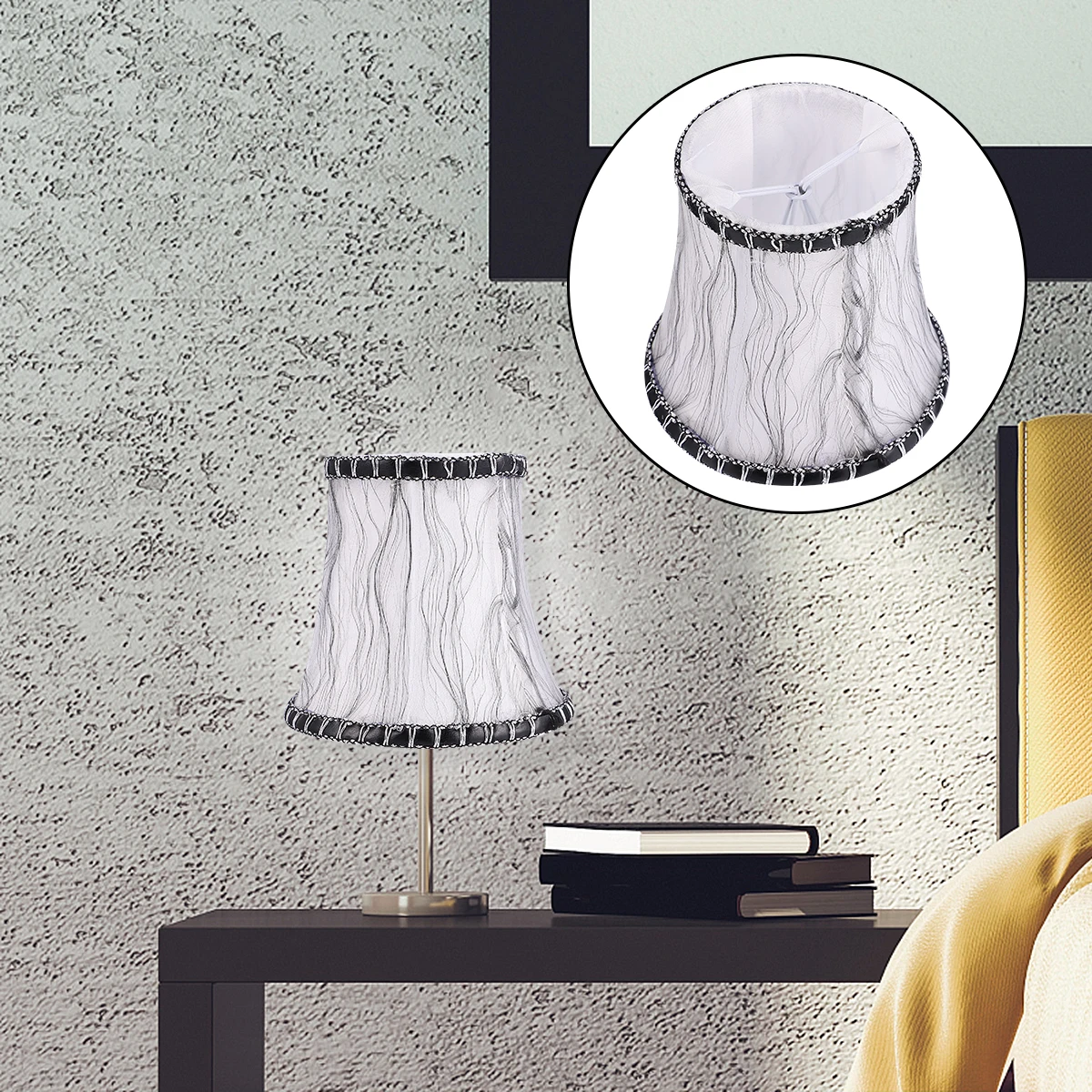 

Elegant Fabric Lamp Shade Durable Bedroom Hanging European Household Lampshade Style Protective Soft Light Household