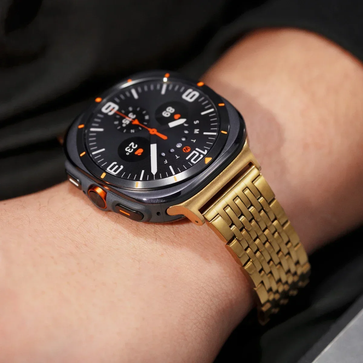 Ремешок-браслет для часов Samsung Galaxy Watch Ultra 47 мм, умные часы, ремешок из нержавеющей стали для Galaxy Watch 7, металлический браслет