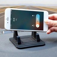 2Pcs  Anti-slip Car Silicone Holder Mat Pad Dashboard Stand Mount For Phone GPS Bracket