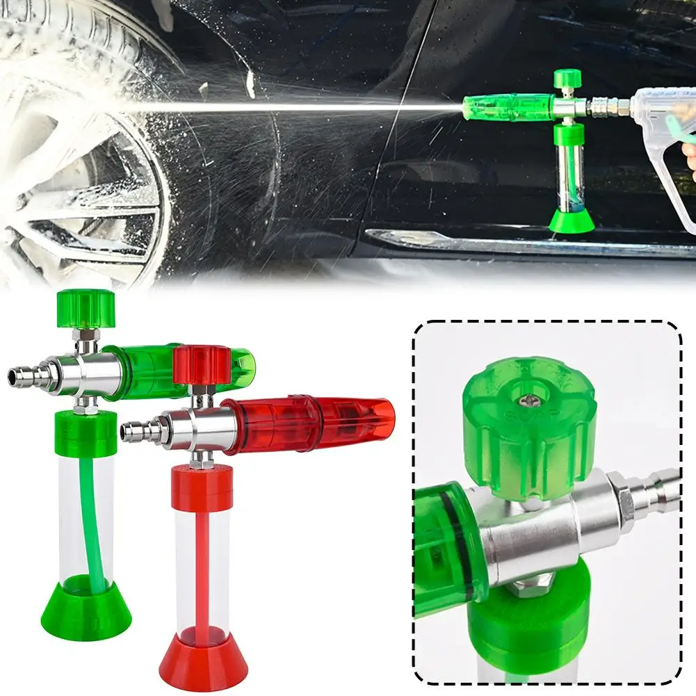 

Бутылка-распылитель пены для мойки автомобиля Наконечник для пены под давлением Pro Snow Foam с быстроразъемным разъемом 1/4 дюйма для мойки автомобилей, толстое пенопластовое мыло M4T7