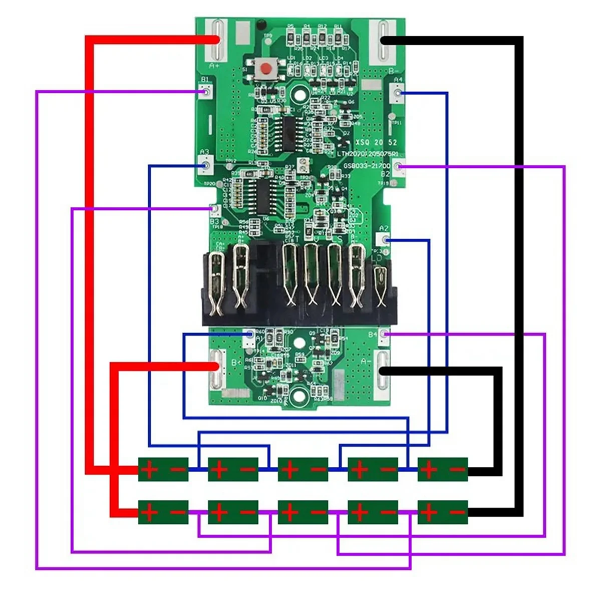 ABMO BSL36A18 Li-Ion Battery Plastic Case PCB Circuit Board for 36V 18V 21700 MultiVolt MV Li-Ion Battery