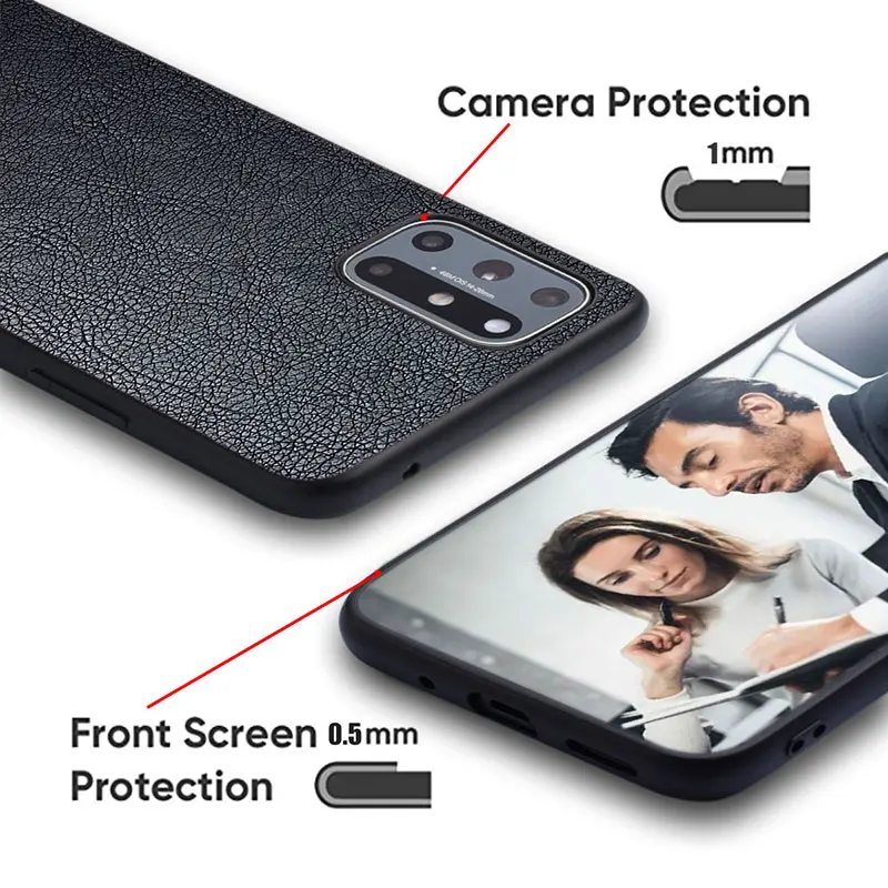 حافظة جلدية لهاتف Xiaomi Mi 9 8 10 10T 11 A2 Lite SE Pro غطاء خلفي بنمط الليتشي لهاتف Mi Note 10 Lite