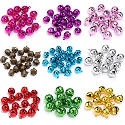 10-50PCS DIY Handmade Crafts Xmas New Year Ornament Gift Mix Colors Loose Beads Small Jingle Bells Christmas Decoration Gift