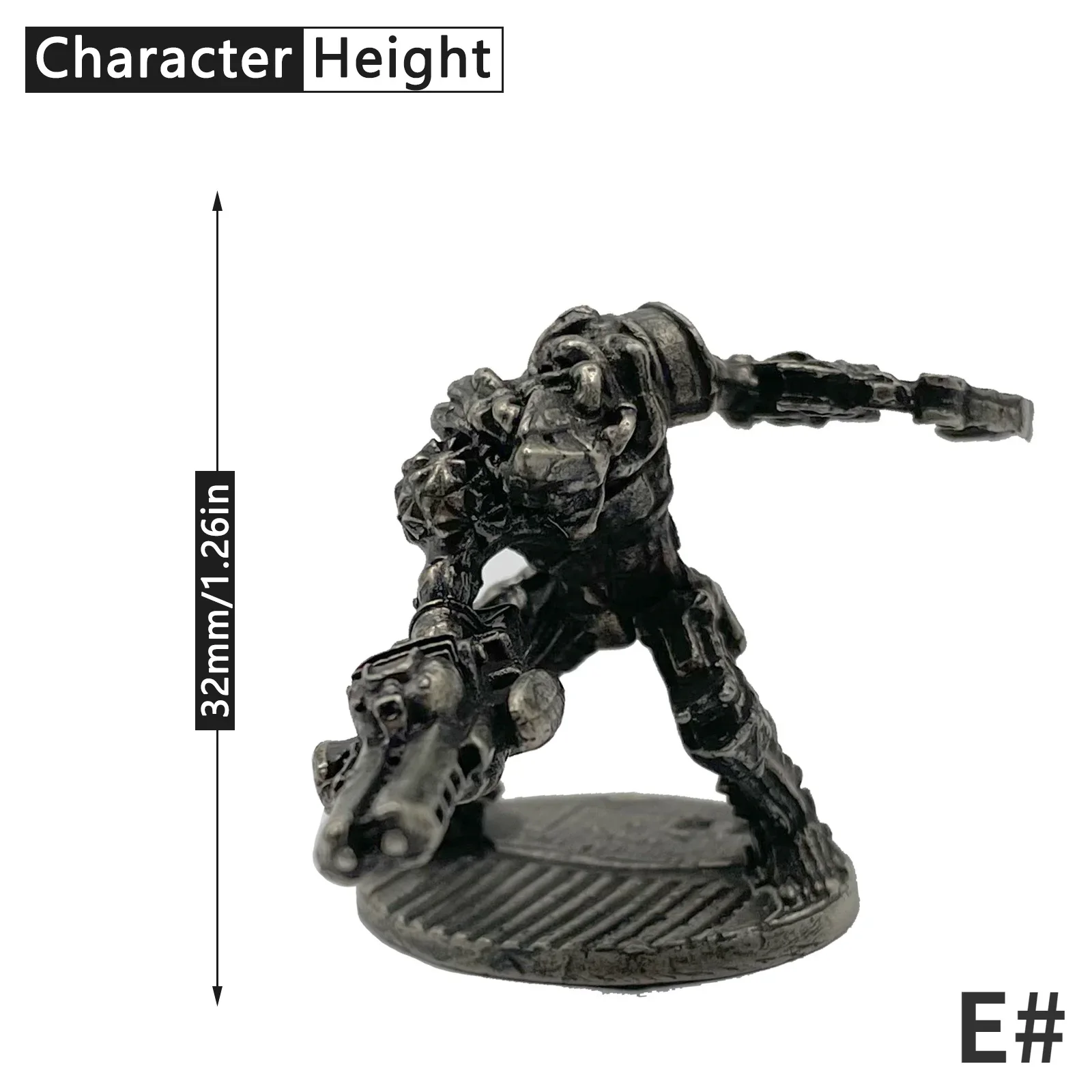 1pcs White Bronze Demon Soldiers Soldier Shogunate Samurai Model Figure Tabletop Game Ornament