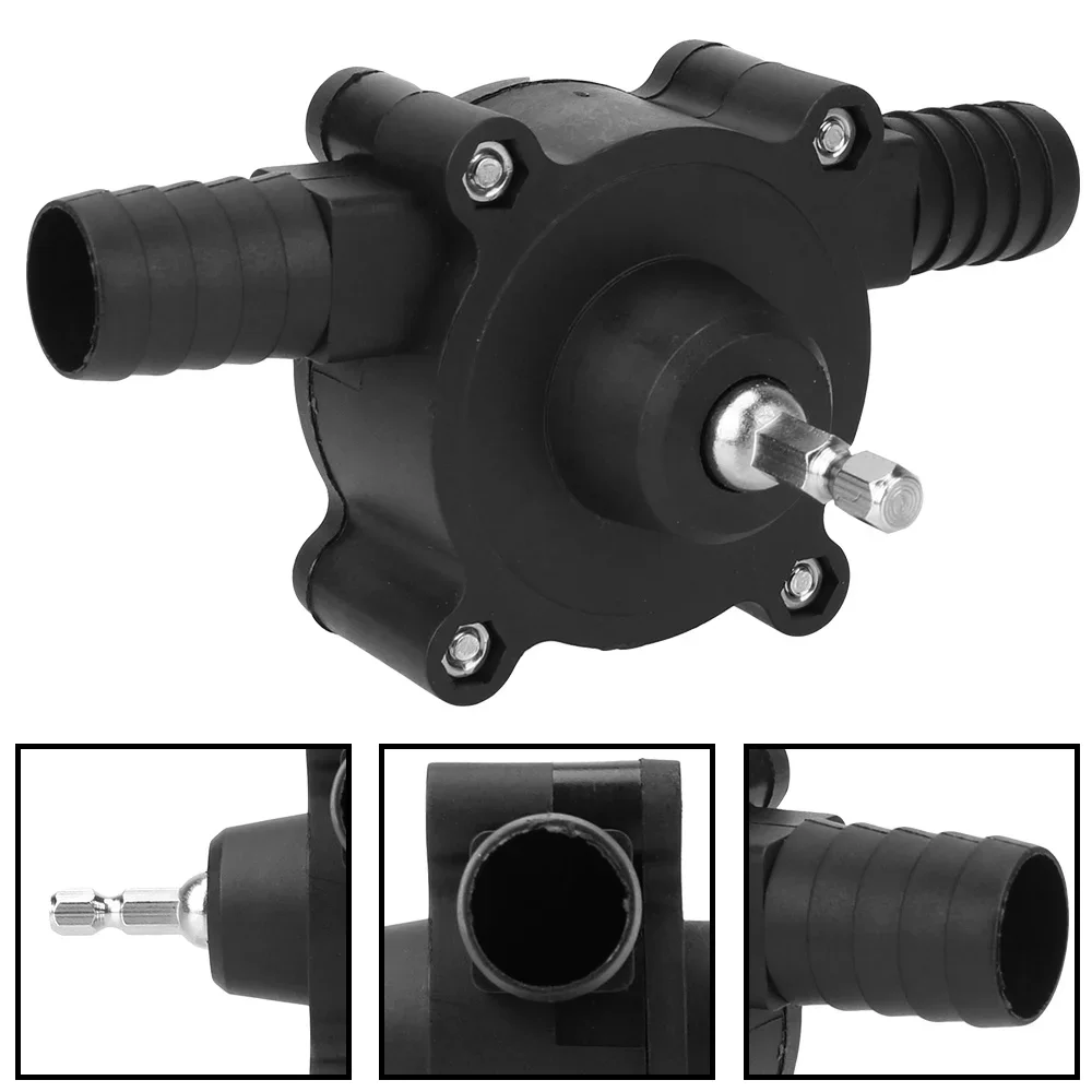 Mini Hand Self-priming Liquid Transfer Pumps Electric Drill Pump Portable Diesel Oil Fluid Water Pump Home Garden Outdoor Tool