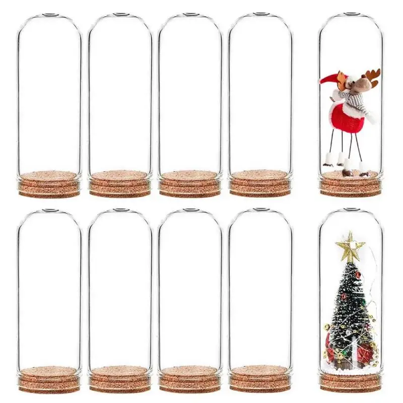 

20Pack Glass Dome Jars Decoration Bottles Cloche Bell Jar for Wedding Party Favors,Arts,Gift,Christmas Halloween Home Decoration