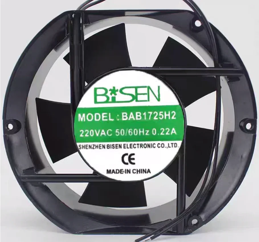 

Вентилятор охлаждения сервера BAB1725H2 AC 220V 0.22A 172x172x51мм, 2-проводной