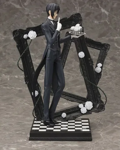 Hot Anime Peripheral Ciel Sebastian Michaelis PVC Action Figure Collectible Handsome Exclusive Design Model Toy Birthday Gifts