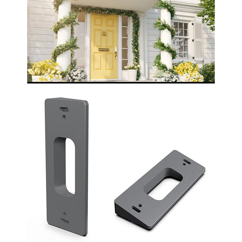 1pcs Home Office Anti Theft Ring Video Doorbell Mount With 15 Degree Adjustable Angle Wedge Doorbell Adjuster Bracket