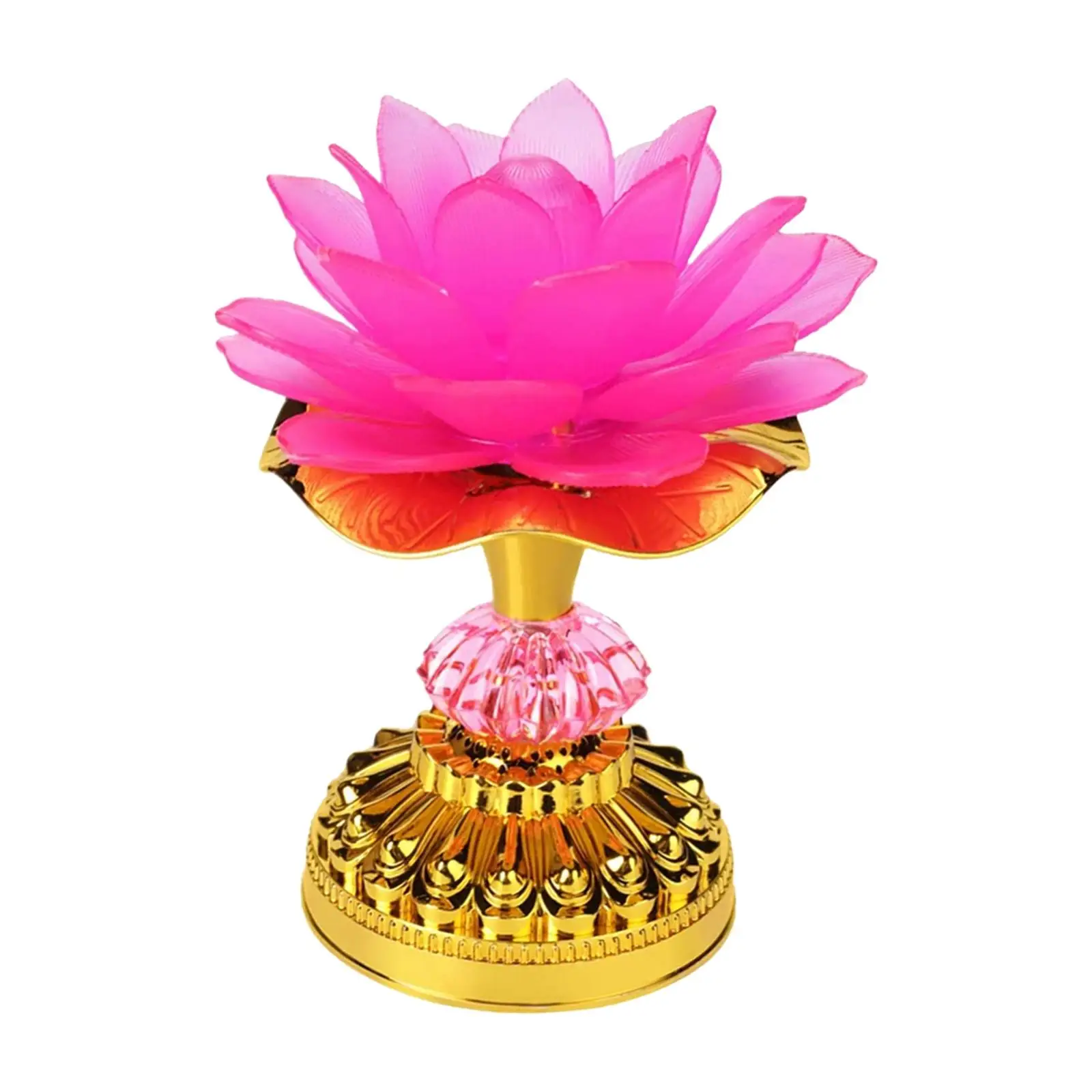 Buddhist Night Light Buddha Wishing Light Decoration Prayer Lamps Color Changing 21 Buddhist Songs Lotus Lamp for Home Indoor