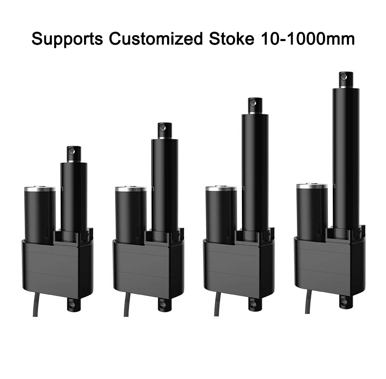 Hochgeschwindigkeits-Industrie-Linearantriebsmotor, 12 V, 24 V, 36 V, elektrischer, robuster Linearbewegungsantrieb mit Montagehalterungen