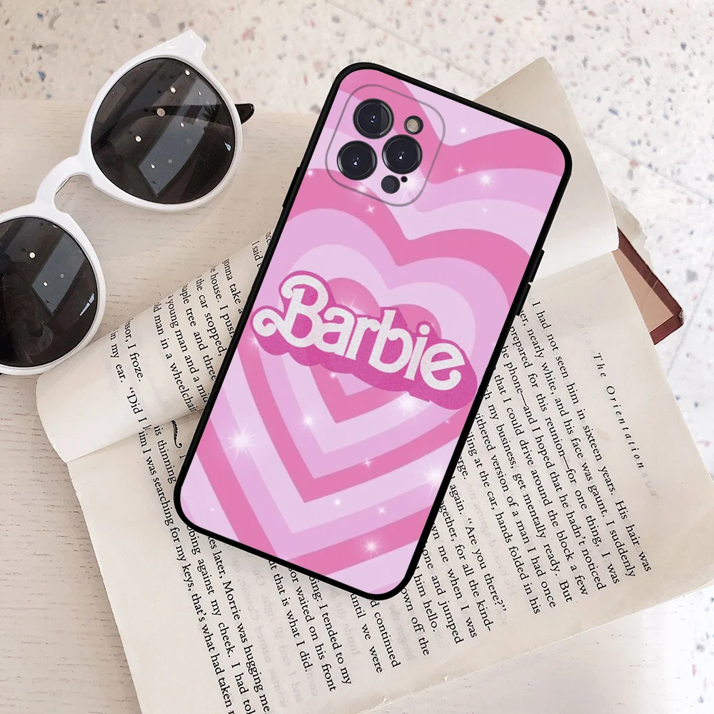 Pink-B-BarBies Mousepad For IPhone 16 15 14 11 12 13 Mini Pro XS Max Cover 6 7 8 Plus X Funda Shell