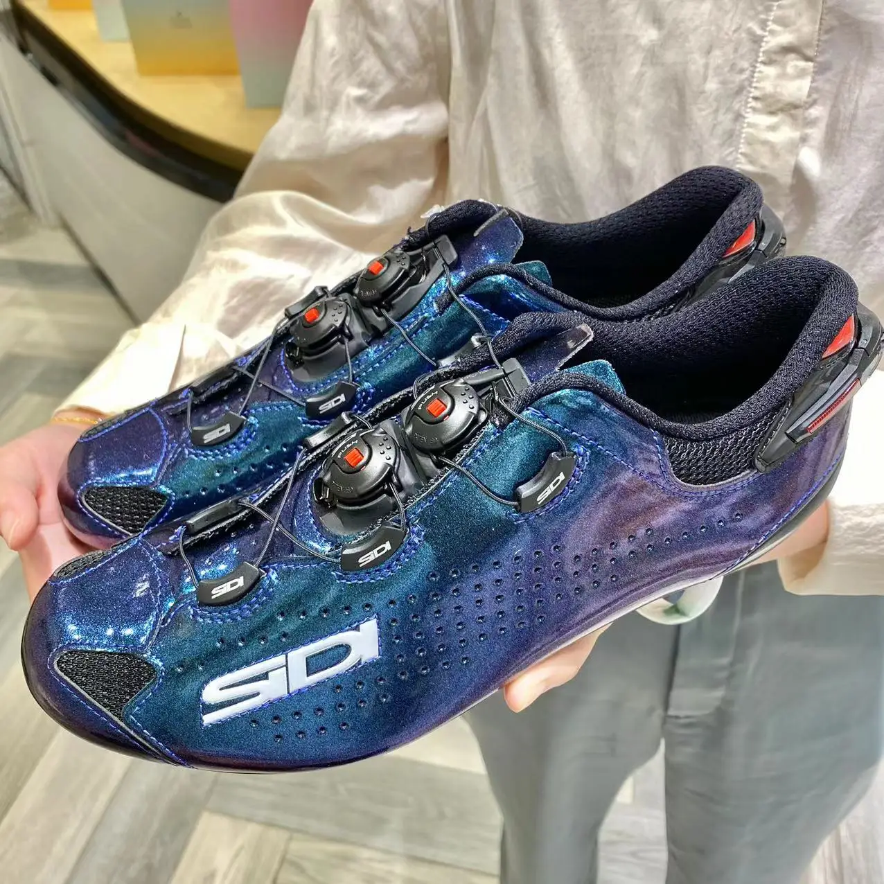 Sidi Shot2 Carbon Road Sport Bike Cycling Lock Shoes