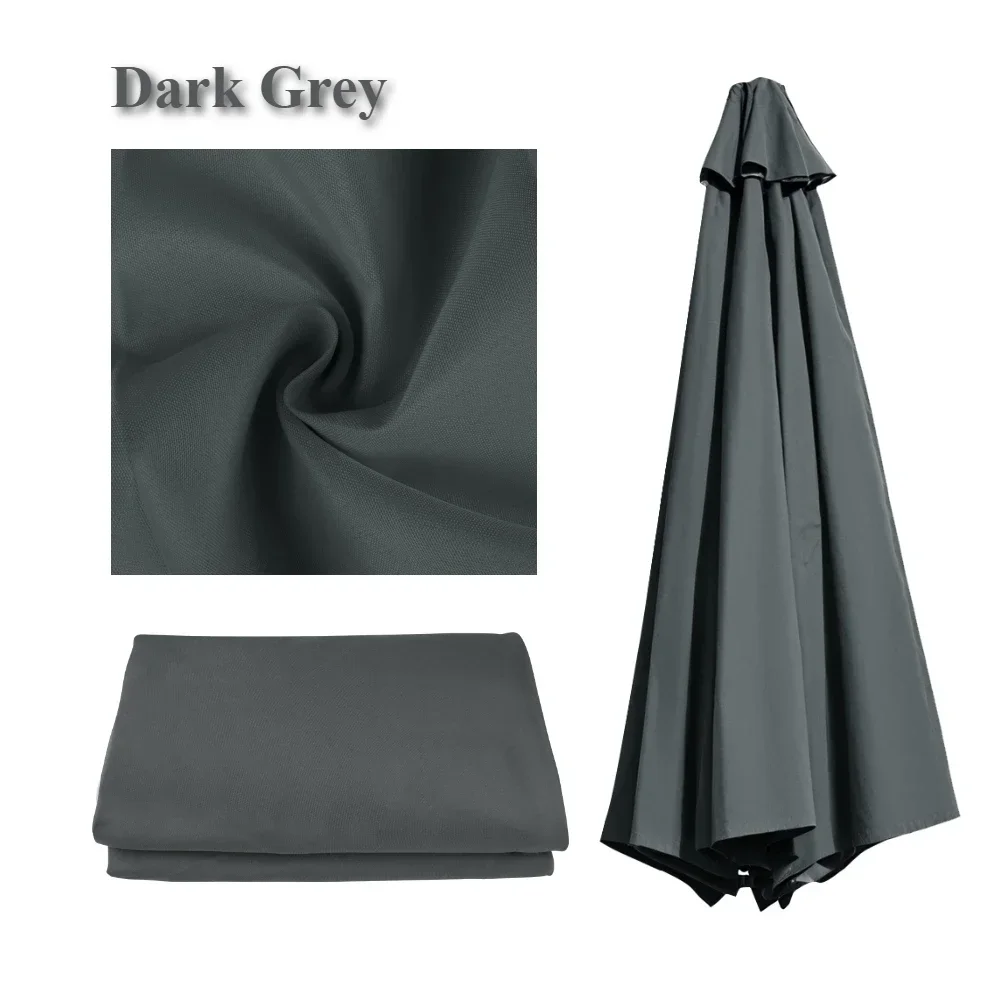 2/2.5/2.7/3M Waterdichte Vervanging Parasol Luifel 6/8 Ribben Parasol Vervanging Tuin Patio Parasol top Doek Regenhoes