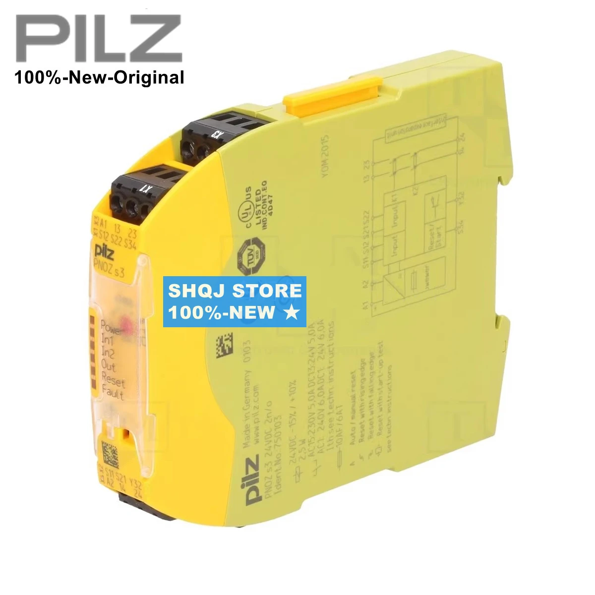 

PILZ 100%-NEW PNOZ S3 750103 751103 safety relay original