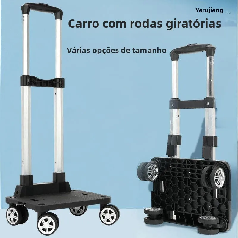 thickened-aluminum-alloy-portable-shopping-cart-with-speaker-universal-wheels-foldable-stainless-steel-rods-for-home-housewives