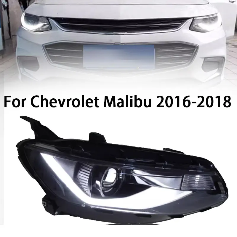 

Фонарь для Chevrolet Malibu XL светодиодный, фара 2016-2018, динамический сигнал, дневные ходовые огни, Hid Биксеноновые автомобильные аксессуары, фара