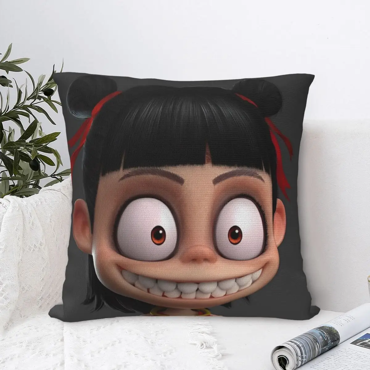 2025 NeZha 2 Anime Pillow Cover Trendy Pillow Case For Sofa Car Home Decor Cushion Cover Square Pillowcases Birthday Present