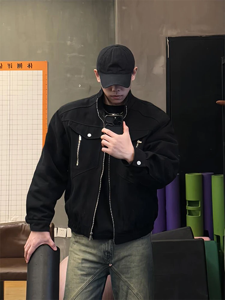 

Мужская модная верхняя одежда Cleanfit из утолщенного хлопка с усиленными плечами для работы и повседневной носки, весенний сезон