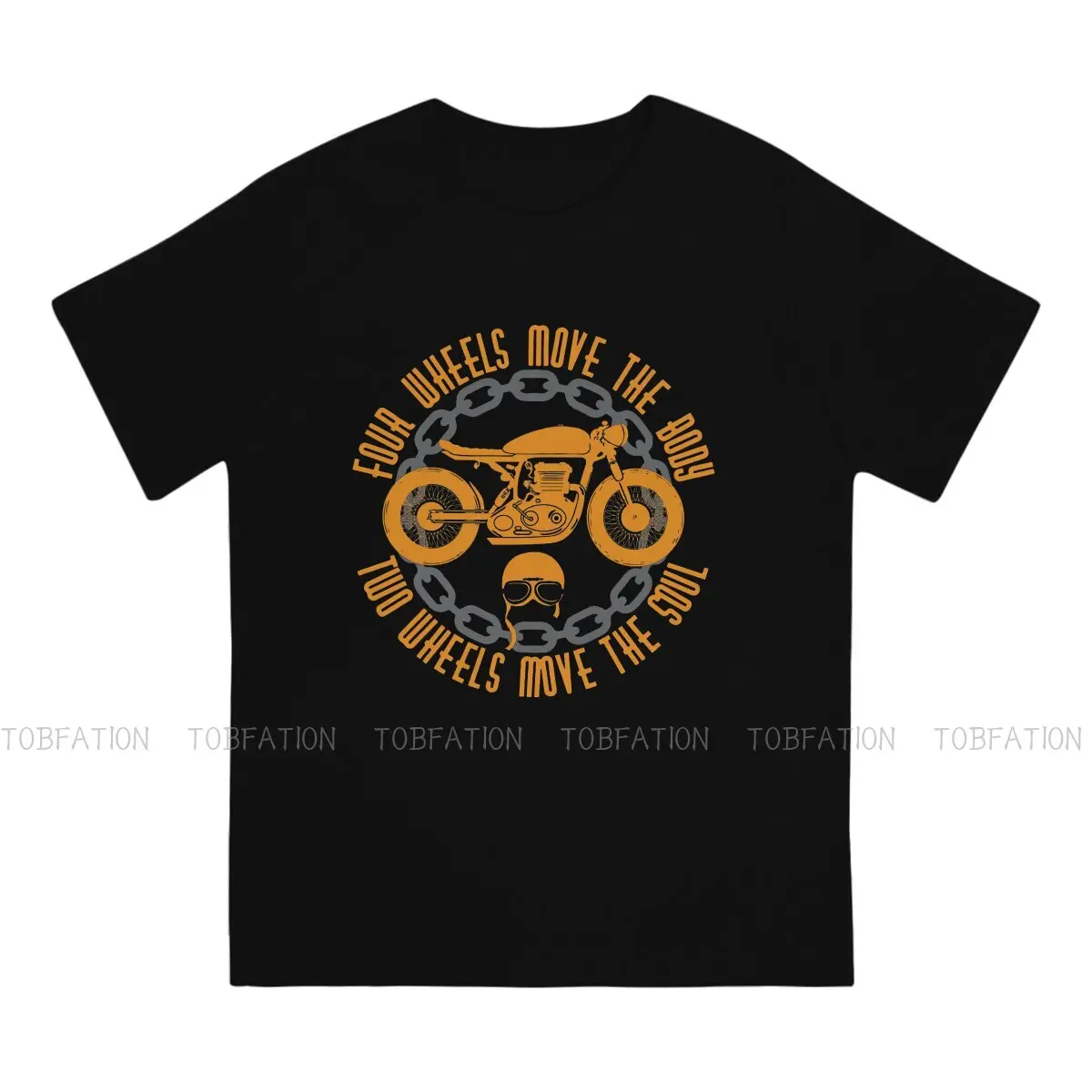 Motor Quote  Adventure Motorcycle Tour T Shirt Classic Punk Loose Crewneck TShirt Top sell  Harajuku Men's Clothes 