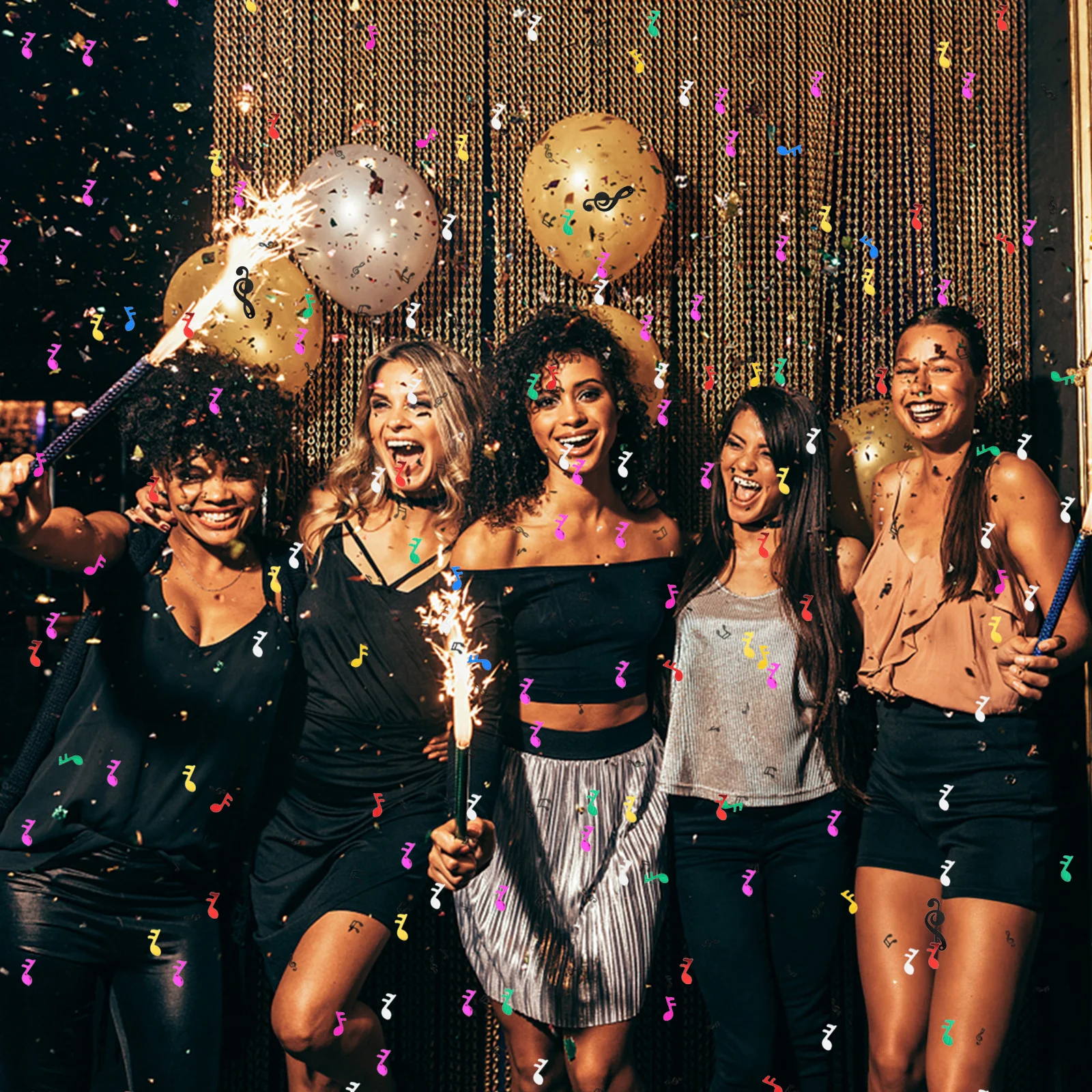 

15G Musical Note Confetti 1 Pack Colorful Table Decor Party Throwing Carpet Use Confetti Decoration Supplies For Music Birthday